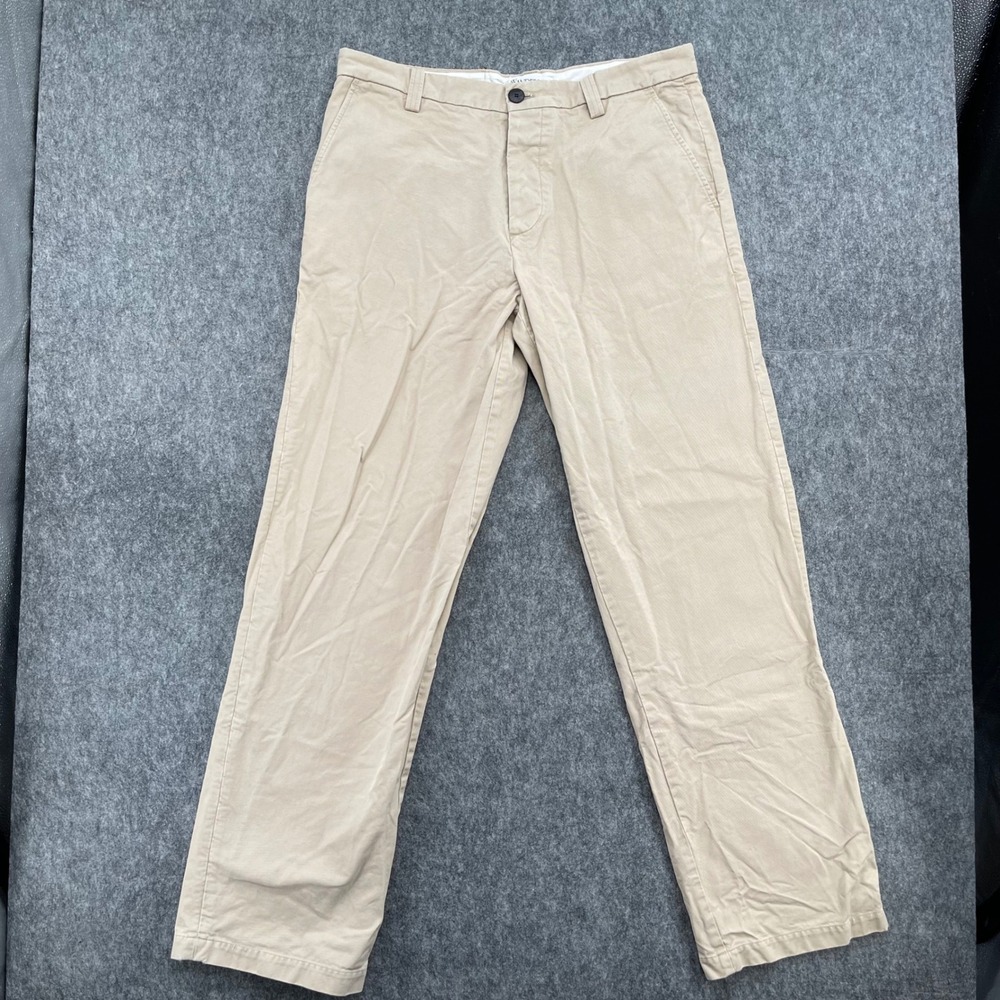 JW Anderson Pants Mens 40 Beige Tan Straight Leg Trousers Made In Italy